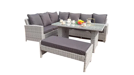 comfy patio chair with ottoman